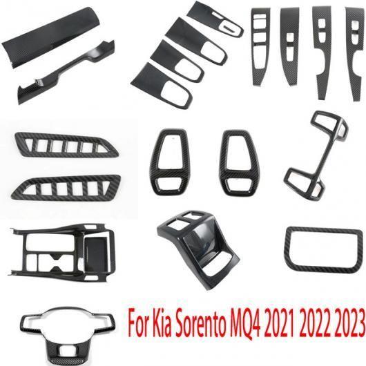 適用: 起亜 ソレント MQ4 2021 2022 2023 インテリア アクセサリー ウインドウ スイッチ ギア シフト パネル ドア ハンドル 10セット SR-AA-0274