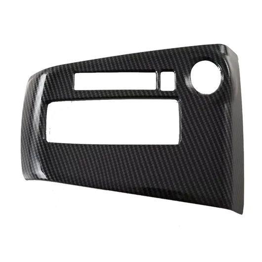 適用: 日産 キックス 2017 2018 2019 2020 2021 ABS カーボンファイバー フロント ドリンクホルダー ギア シフト パネル 左ハンドル用 SR-AA-0415