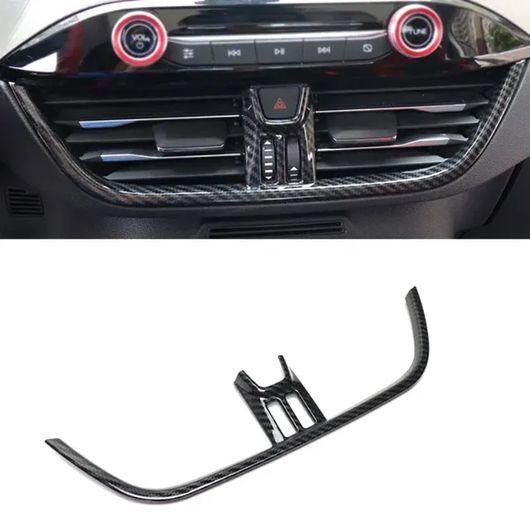 適用: フォード/FORD フォーカス MK4 2019-2021 ABS カーボンファイバー ウインドウ スイッチ パネル AC センター AC カバー 2 SR-AA-0427