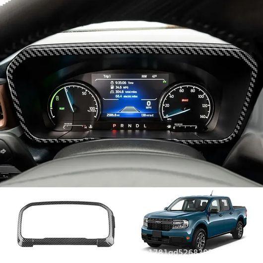 適用: フォード/FORD マーベリック ピックアップ 2022 2023 カーボン調 インテリア ウインドウ インストルメント パネル カバー SR-AA-0434