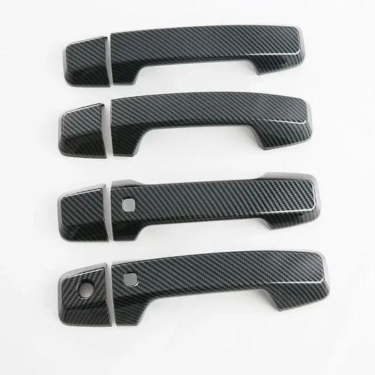適用: 三菱 トライトン L200 2023 2024 ABS カーボン ドア ハンドル ボウル カバー カップ トリム 4ドア ハンドル 左ハンドル用 SR-AA-0528の通販は