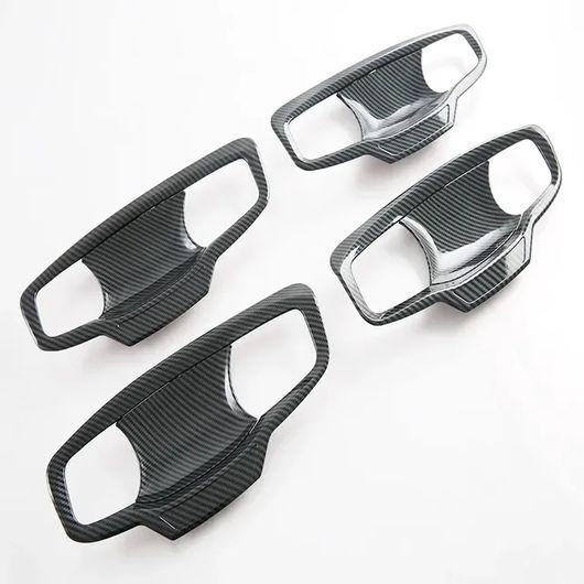 適用: 三菱 トライトン L200 2023 2024 ABS カーボン ドア ハンドル ボウル カバー カップ トリム キャッチ 4ドア ドア ボウル SR-AA-0528