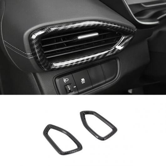 適用: ヒュンダイ/現代/HYUNDAI サンタフェ 2019-2023 カーボンファイバー インテリア アクセサリー サイド AC アウトレット カバー SR-AA-0658