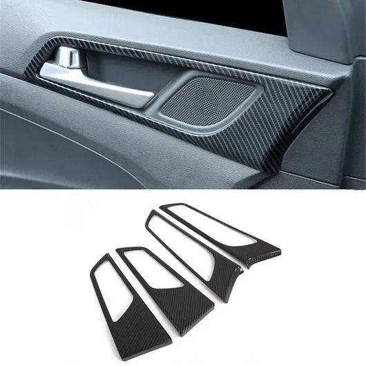 適用: ヒュンダイ/現代/HYUNDAI ツーソン 2015-2019 2020 ABS カーボンファイバー アクセサリー インナー ドア ハンドル カバー SR-AA-0666