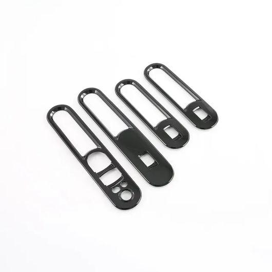 適用: ミニ クーパー クラブマン 2022 ABS カーボンファイバー インナー ドア ボウル カバー センター ブラック ウインドウ スイッチ SR-AA-0679の通販は