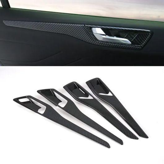適用: フォード/FORD フォーカス 2022 2023 2024 カーボンファイバー ABS インナー ギア シフト パネル ドア インナー ドア ボウル SR-AA-0694
