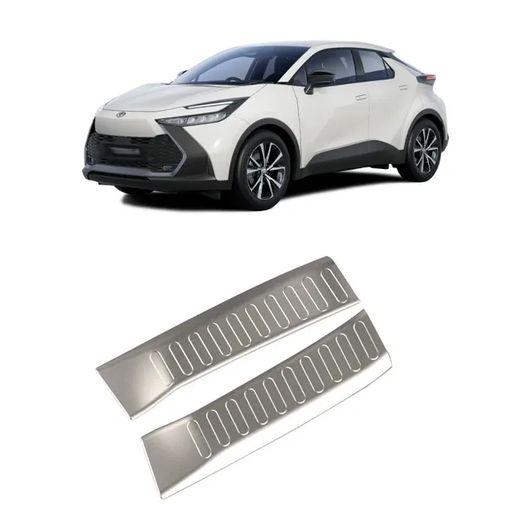 エクステリア アクセサリー 適用: トヨタ CHR C-HR 2024 2025 ABS クローム フォグライト ベゼル カバー リア バンパー ピール SR-AA-0724