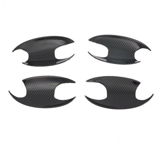 カーボンファイバー クローム ドア ハンドル ボウル カバー ステッカー 適用: アウディ/AUDI S4 A5 シルバー ハンドル-ボウル AL-RR-1940 AL カーボンファイバー クローム ドア ハンドル カバー インテリア トリム