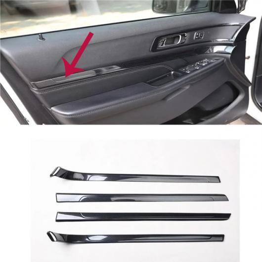 適用: フォード/FORD エクスプローラー 2016 2017 2018 ABS カーボンファイバー ギア シフト パネル インナー ドア ストリップ パネル SR-AA-3422