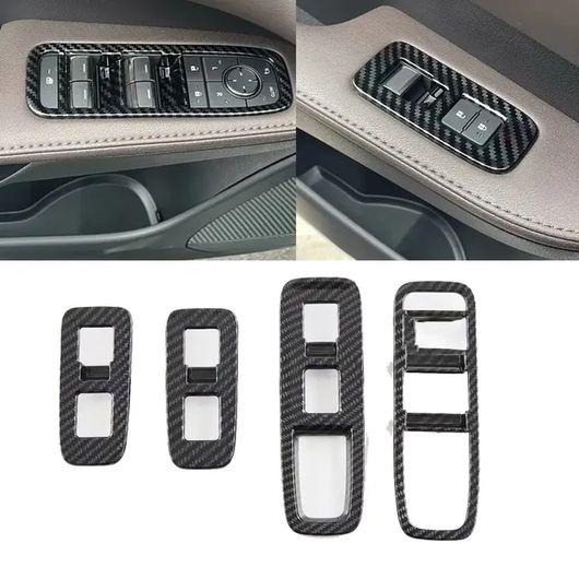 適用: レクサス RX 350H 450H 500H 2023 2024 ABS カーボン リアシート エアコン ウインドウ スイッチ ウインドウ スイッチ カバー SR-AA-3518