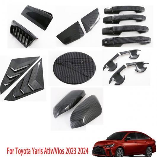 左ハンドル用 右ハンドル用 適用: トヨタ ヤリス ヴィッツ エーティブ/ヴィオス 2023 2024 エクステリア 7点セット 左ハンドル用 SR-AA-3659