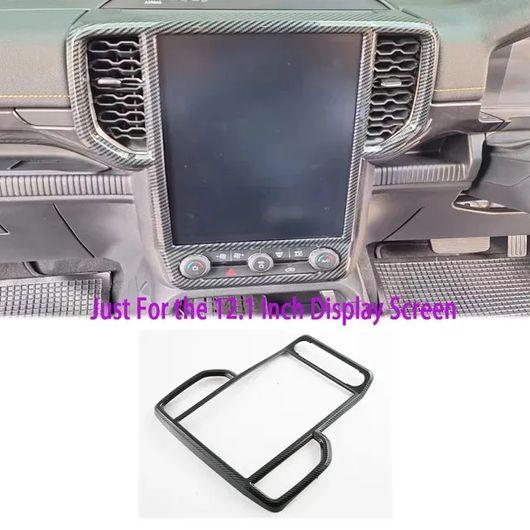 右ハンドル用 適用: フォード/FORD レンジャー 2023 2024 ABS カーボンファイバー ウインドウ ナビゲーション ボックス カバー SR-AA-3945