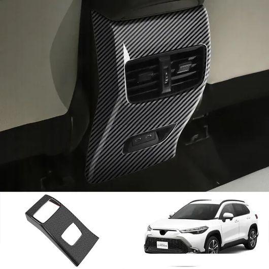 右ハンドル用 インテリア アクセサリー 適用: トヨタ カローラ クロス 2019-2021 2022 2023 リア エアコン カバー トリム SR-AA-3969