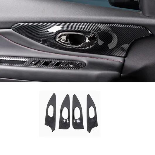 適用: トランプチ GAC エンパウ 2022 2023 2024 ABS カーボンファイバー インテリア アクセサリー ウインドウ インナー ドア ボウル SR-AA-3997