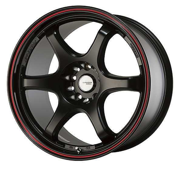 5ZIGEN/5次元 CANNONBALL ホイール マットブラック＋レッドライン 18インチ×10.5J＋15 5H114.3 入数：1台分(4本)