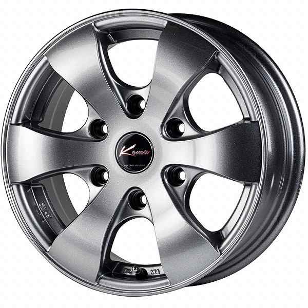 5ZIGEN/5次元 KOMA 3 ホイール メタルグレー 15インチ×6J＋33 6H139.7 入数：1台分(4本)