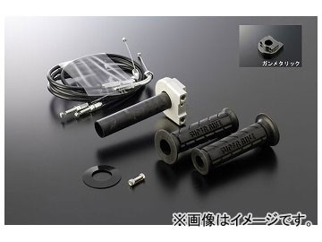 2輪 アクティブ TMRキャブレターキット専用スロットルキット TYPE-1 巻取φ40/ホルダー：ガンメタリック ワイヤー長:700mm800mm900mm1