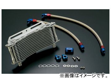 2輪 アクティブ アールズ ラウンドオイルクーラーキット ＃6 11インチ