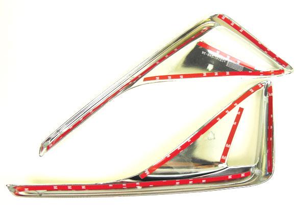 車用メッキパーツ ABS クローム リア用 フォグカバートリム AL-AA-0204 AL_1
