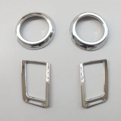 AL ABS クローム ダッシュボード カバー エアコン ベント リング トヨタ RAV4 2013 2014 オート アクセサリー 4 ピース AL-AA-0260の通販は 8,630円