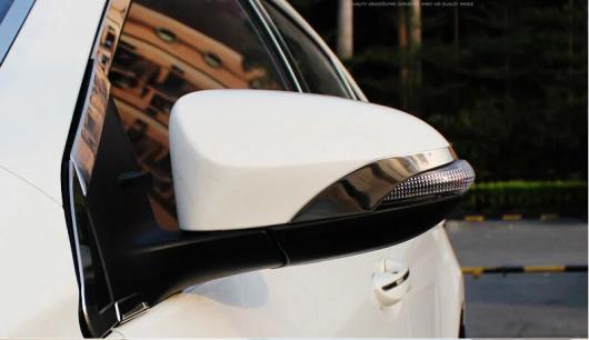 車用メッキパーツ カー バックミラー カバー オートリアミラートリム トヨタ カローラ 2014ステンレス スチール 2ピース ロット AL-AA-0384 AL