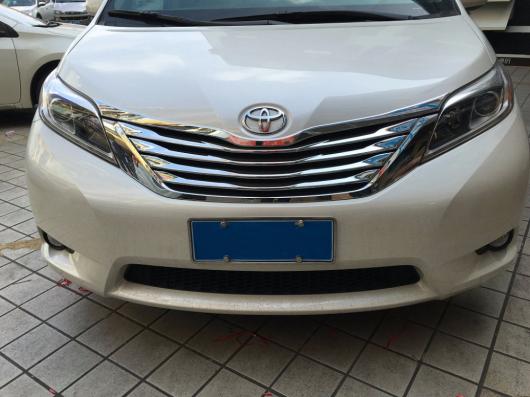 車用メッキパーツ 2015 トヨタ シエナ ネットトリム+カバートリム 2015 トヨタ シエナ ABS クローム 5ピース ロット AL-AA-0428 AL