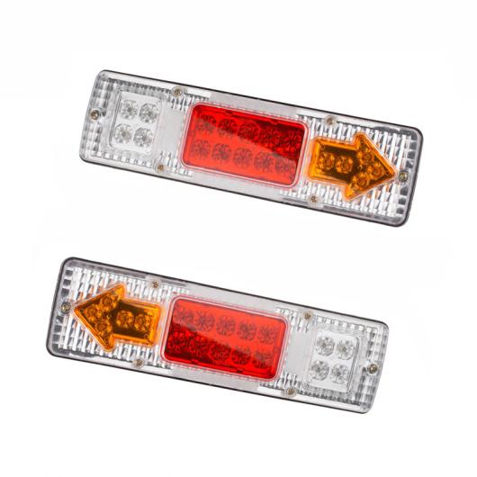 AL 2ピース 12ボルト カー LED テールライト左と右 トレーラー ワーニング ライト300*85ミリメートル19 トラック テールライト バン ランプ AL-AA-0921