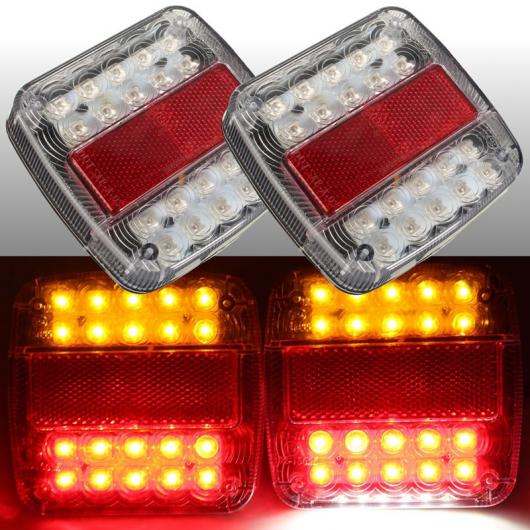 車用メッキパーツ 2 × 46 LED カー トラック テールライト ワーニング ライトリア ランプ 防水 リアTURNNINGライセンスプレートライト トレーラー TR AL-AA-0949 AL