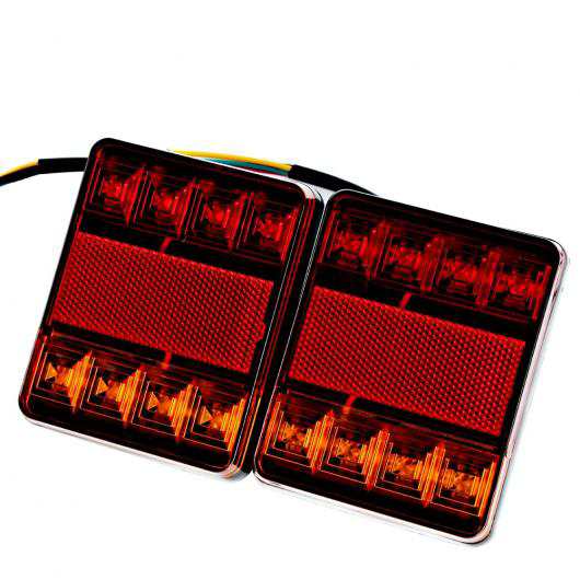AL 1ペア8 LED カー トラック リアテールライト ワーニング ライトリア ランプ 防水 テールライト リア パーツ トレーラー ボート DC 12ボルト AL-AA-0980の通販は