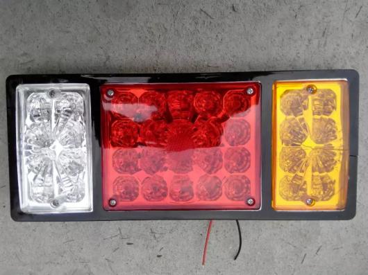 車用メッキパーツ 2ピース24ボルト36 LED リア ライト トラック テール ランプオートカー バン ランプ トレーラー ストップインジケータ ランプローリー AL-AA-0987 AL