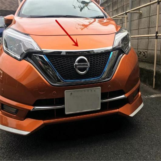 車用メッキパーツ 日産 ノートハッチバック2017 E-POWER ABS プラスチッククロームメッキフロントヘッドフードボンネット装飾トリムFCAR オート カバースタイリング 1pc AL-AA-1054 AL