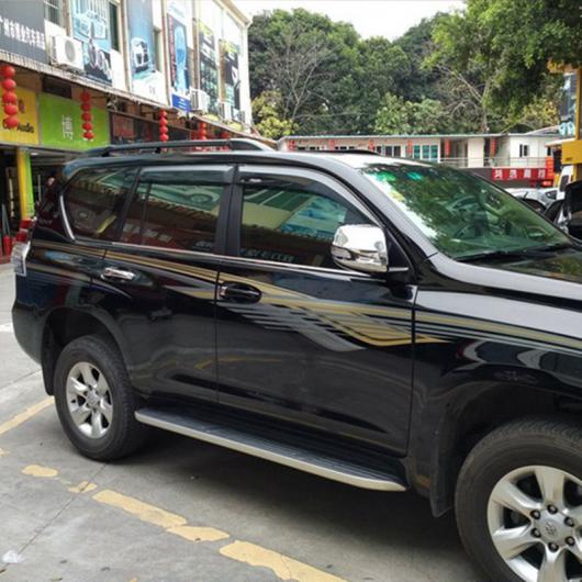 車用メッキパーツ トヨタ ランド クルーザー プラドFJ150 2010〜2016太陽 レイン シールドウィンドウバイザー日よけ＆シェルタープロテクター モールディング カバートリム AL-AA-1102 ALの通販は