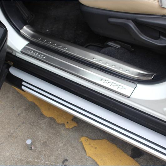 車用メッキパーツ トヨタ RAV4 2013 2014 2015 2016 2017ステンレス スチール ドア シル しきい パッドスカッフプレートプロテクターペダルパッドカバー8ピース AL-AA-1106 ALの通販は