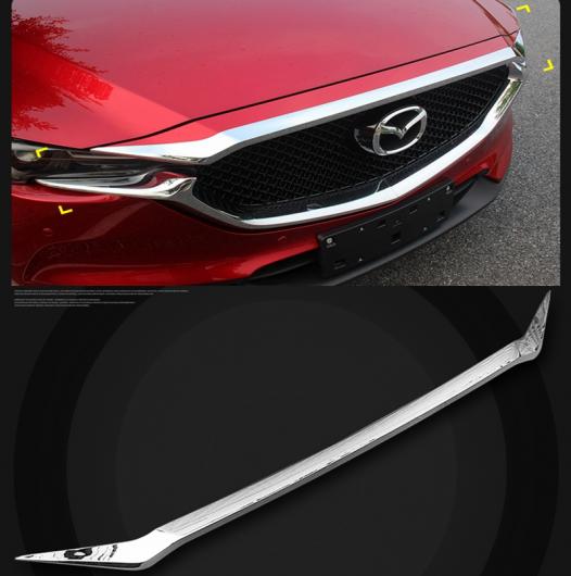 車用メッキパーツ マツダ CX-5 2017 2018 ABS クローム外装フロントエンジン機グリルアッパーフード カバー トリムカースタイリング1ピース AL-AA-1553 AL