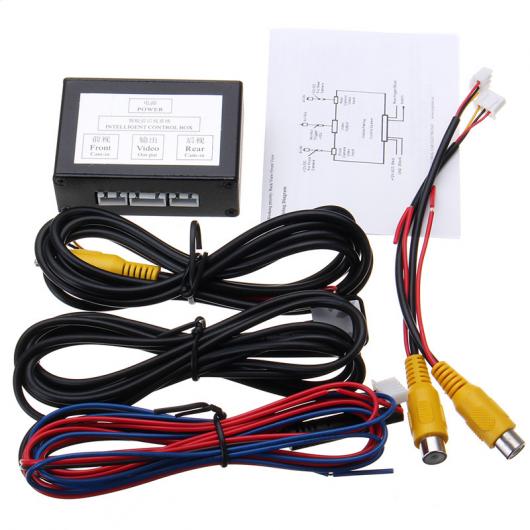 カー用品カメラ パーキング カメラビデオ2チャンネルコンバータ オート スイッチフロント サイド バックミラーリアビューカ マニュアル AL-AA-1636 AL