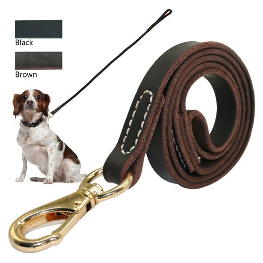 AL ペット用品 レザー ドッグ リーシュ リード フック ウォーキング トレーニング オール 犬種4サイズ 選べる2カラー グループ2 AL-AA-2658