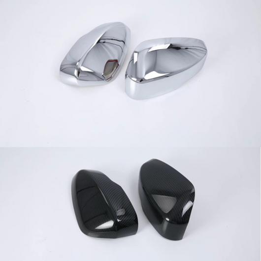 AL 車用メッキパーツ 三菱 エクリプスクロス 2017 2018 2019 ABS クロームバックミラー カバー トリム カー アクセサリー 選べる2バリエーション sliver/carbon fiber look AL-AA-6311