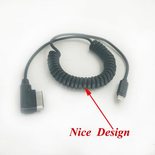 AL 車用ケーブル 2 スタイルメディア AUX IN オーディオ ＆ 充電 ワイヤー メルセデス・ベンツ AMI iPhone 7 8 X AUX USB AL-AA-6713_3