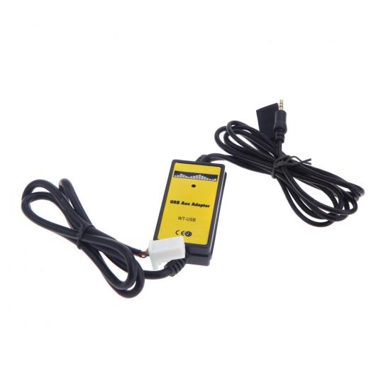 車用ケーブル オート USB AUX 入力 アダプター MP3 プレーヤーラジオインターフェイス トヨタ カムリ カローラ マトリックス 2×6PIN AL-AA-6811 AL_1