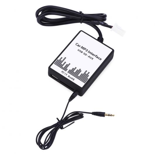 車用ケーブル 2×6 P MP3 インタフェース USB AUX SD アダプタ 接続 オーディオ デジタル CD チェンジャー トヨタ アベンシス ハイランダー レクサス サイオン AL-AA-6870 AL