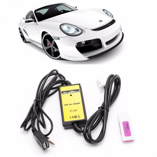 車用ケーブル カー オーディオ CD アダプタ チェンジャー MP3 USB インタフェース AUX SD データ ケーブル トヨタ カローラ マトリックス AL-AA-6878 AL_1
