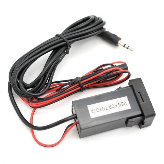 車用ケーブル インタフェース 12V USB 電話 充電器 AUX オーディオ 入力 アダプタ トヨタ カローラ カムリ レイツ RAV4 For TOYOTA with aux AL-AA-6999 AL