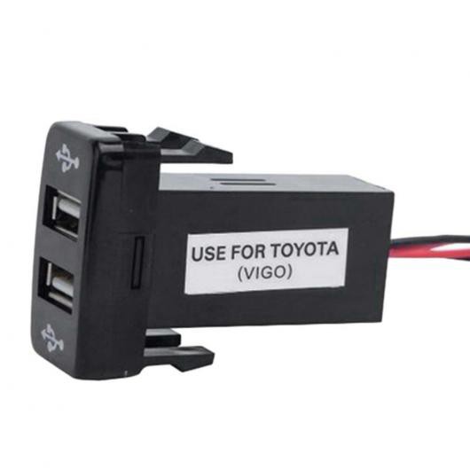 AL 車用ケーブル 5V 2.1A USB インタフェースソケット充電器 オーディオ 入力ソケット トヨタ ハイラックス VIGO AL-AA-7007の通販は