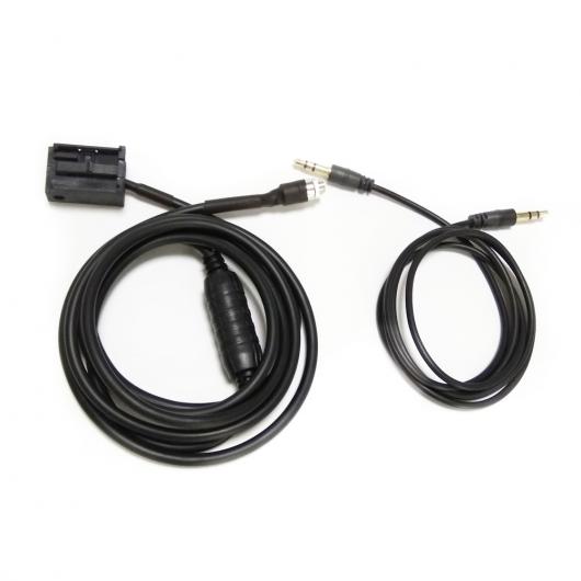 AL 車用ケーブル 3.5mm インタフェースメス AUX アダプタ ケーブル ユニバーサル オス オーディオ 入力 ケーブル BMW Z4 E83 E85 E86 X3 ミニクーパー AL-AA-7030の通販は