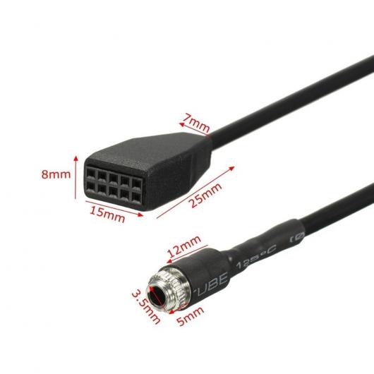 車用ケーブル 3.5mm AUX オーディオ アダプタ 入力 ケーブル BMW E46 