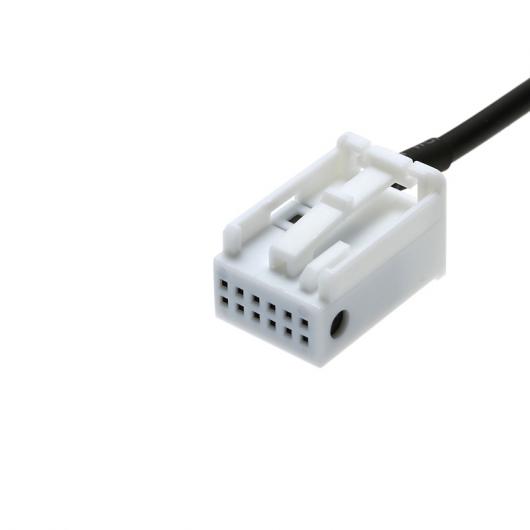 車用ケーブル AUX 入力 USB ソケットスイッチ オーディオ アダプタ ケーブル BMW E60 E61 E63 E64 E66 E81 E82 E70 E90 cable with switch AL-AA-7041 AL_2