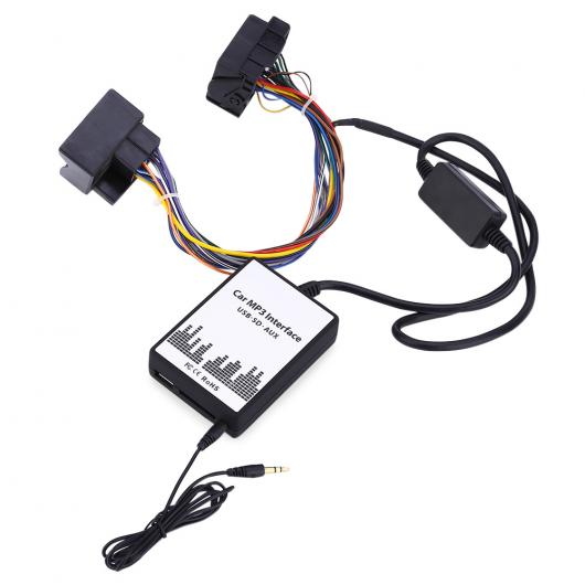 車用ケーブル カー MP3 インタフェース DC 12V USB SDデータ スピーカー ケーブル AUX アダプタ 40ピン オーディオ デジタル CD チェンジャー BMW AL-AA-7084 AL