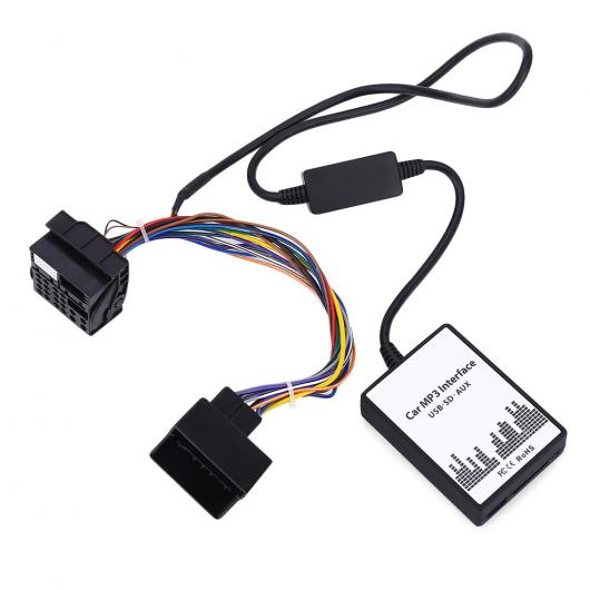 車用ケーブル カー MP3 インタフェース DC 12V USB SDデータ スピーカー ケーブル AUX アダプタ 40ピン オーディオ デジタル CD チェンジャー BMW AL-AA-7084 AL_1