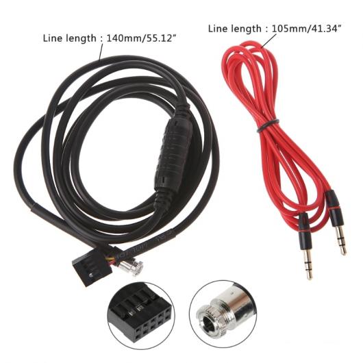 AL 車用ケーブル 3.5mm AUX 入力モード ケーブル メス ダッシュマウントソケット BMW E46 98~06 AUX イン オーディオ アダプタ ケーブル 電話 AL-AA-7181