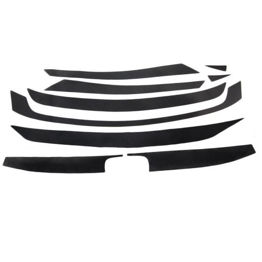 車用メッキパーツ ホンダシビック 2016 2017 2018 9ピース フロントミドル グリル トリムステッカー カバー ブラック 装飾 AL-AA-7601 ALの通販は 10,470円